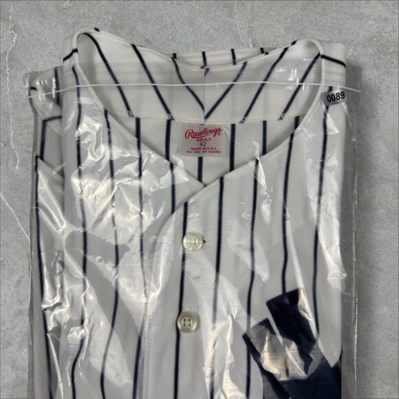 Vintage 80s New York Yankees Pinstripe MLB Baseball Jersey - 42 - Picture 9 of 9